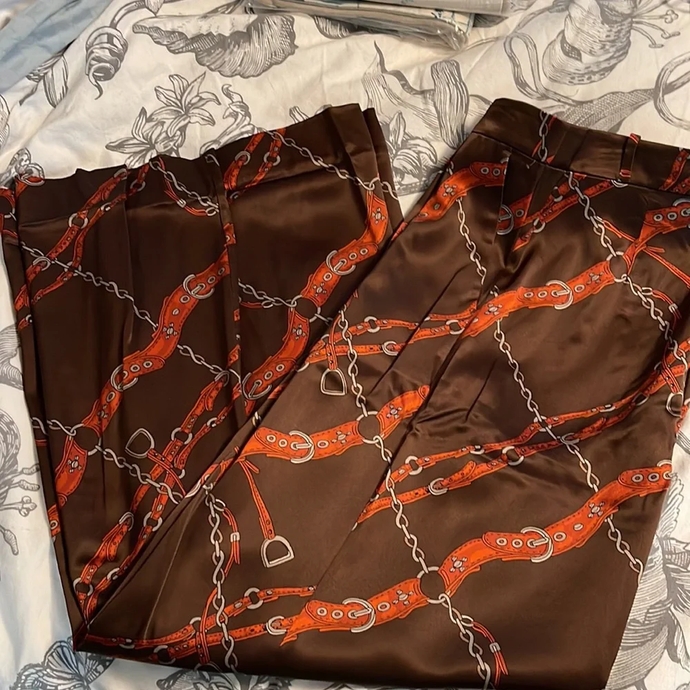 Banana Republic Belay Silk Pant Wide Leg